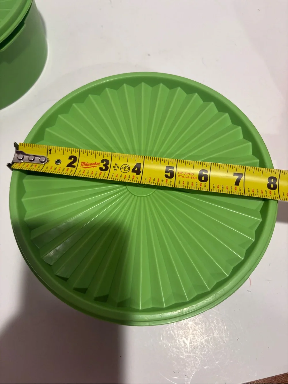 Tupperware Green and Orange Stackable Food Storage Containers- set of 4